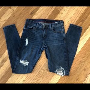 Fran Denim Sarah Distressed Skinny Jeans